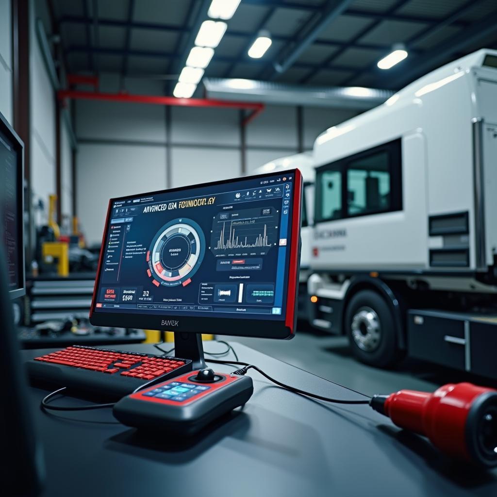 Moderne LKW Werkstatt Diagnosegeräte