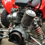 Motor und Antrieb beim Motorrad Quad Umbau