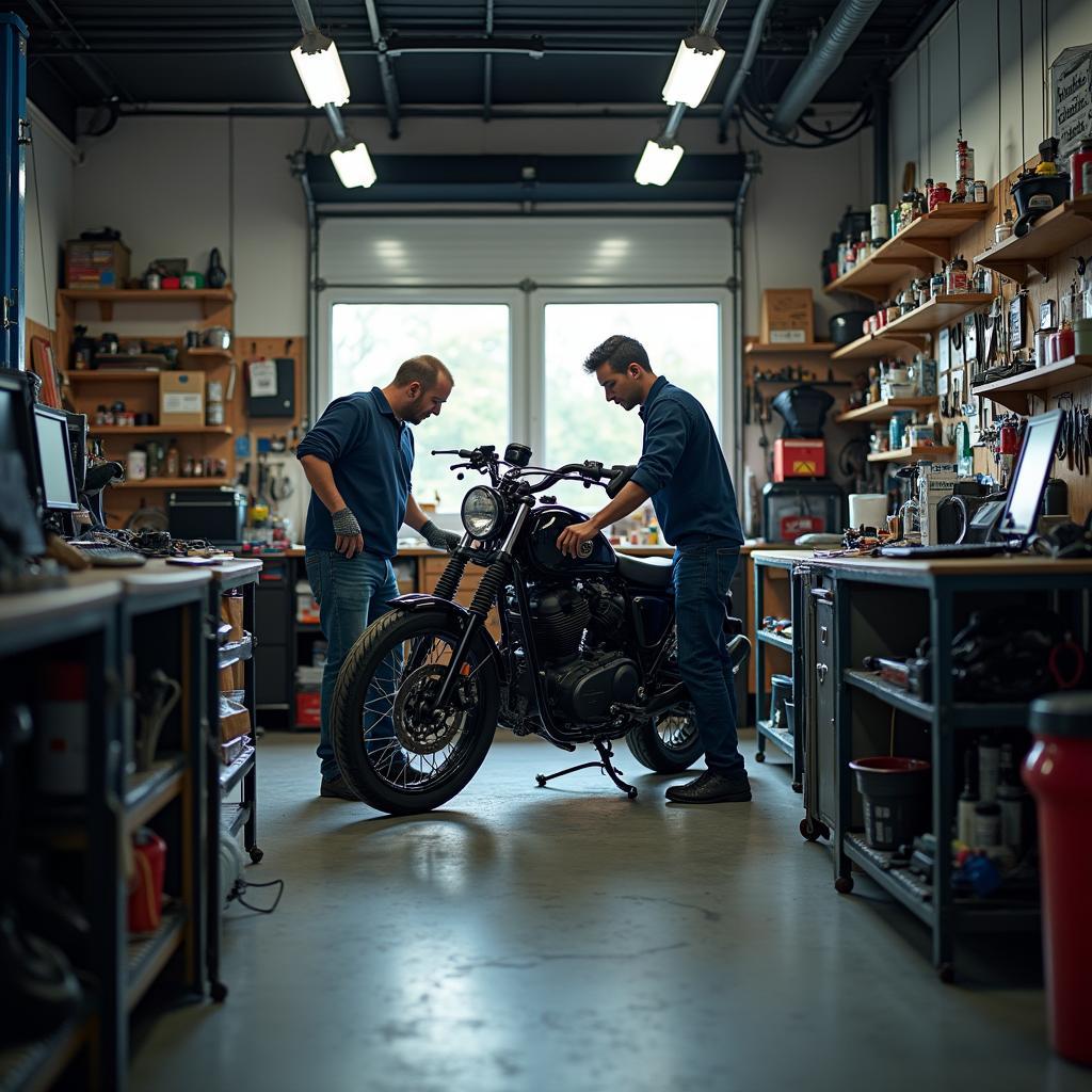 Motorrad Reparatur Werkstatt in Hanau