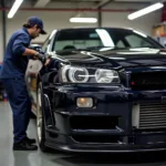 Technische Anpassungen am Nissan Skyline GTR R34 für die deutsche Zulassung