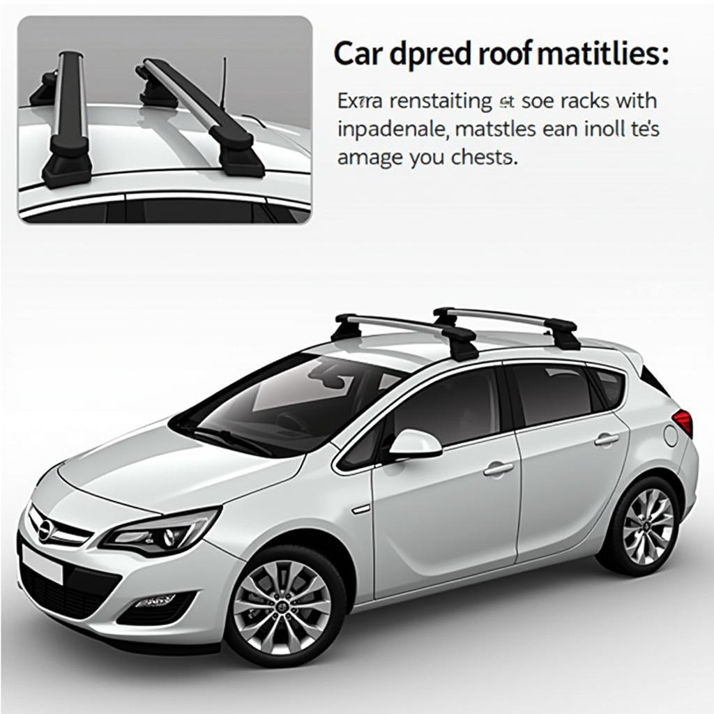 Opel Astra mit Dachgepäckträger