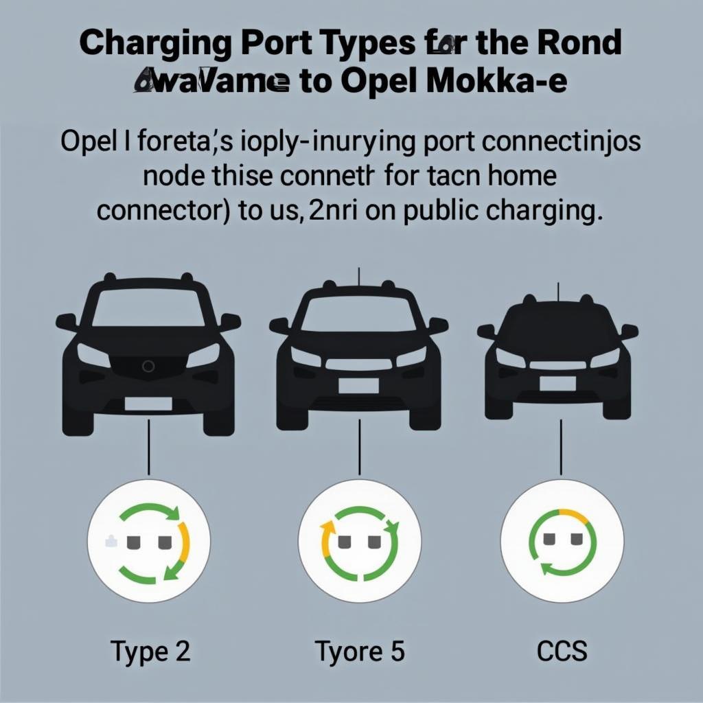 Übersicht der verschiedenen Ladeanschluss-Typen für den Opel Mokka-e