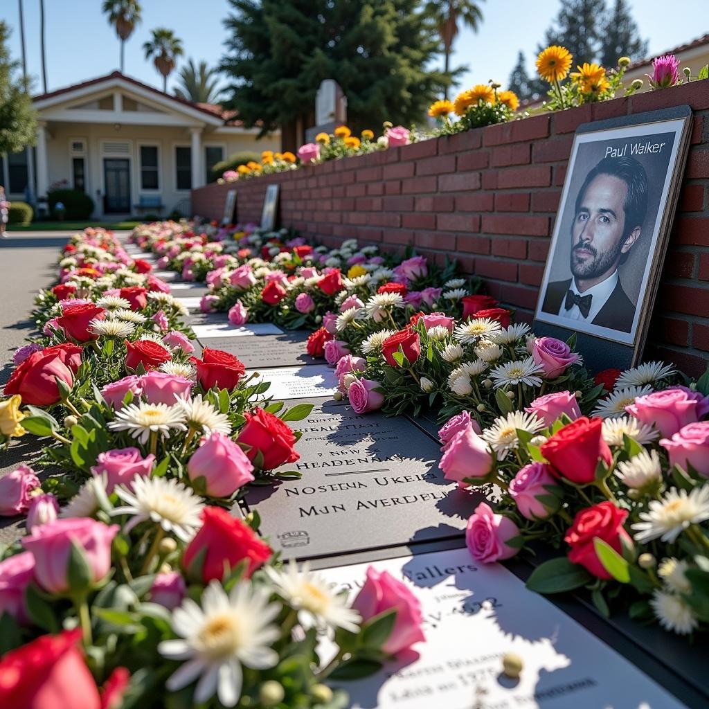 Memorial for Paul Walker in Valencia