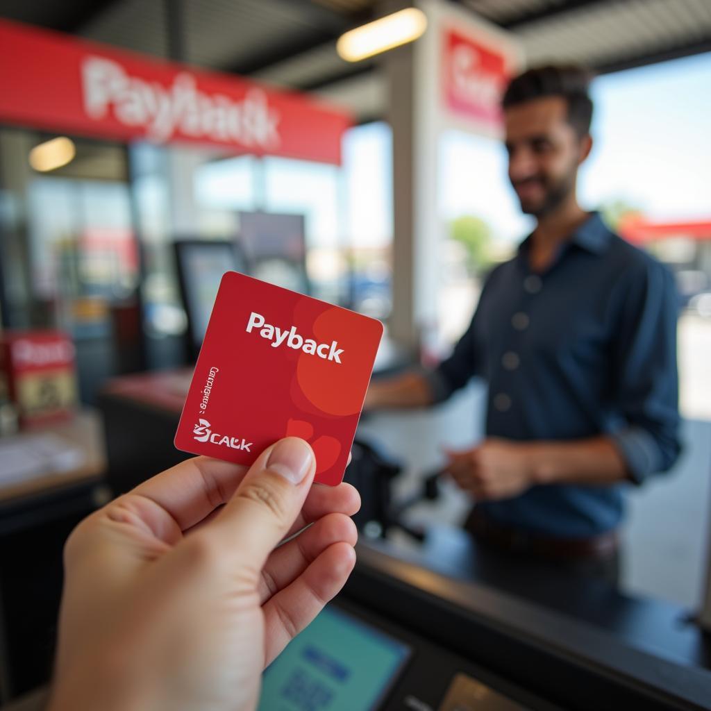 Payback Karte an der Aral Tankstelle vorzeigen