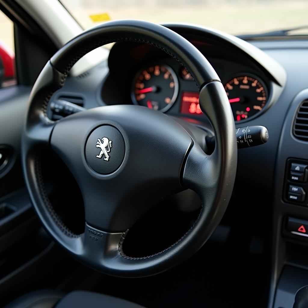 Peugeot 206 CC Innenraum: Blick auf das Cockpit