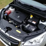 Peugeot 308 SW 2010 Motorraum: Detaillierte Ansicht