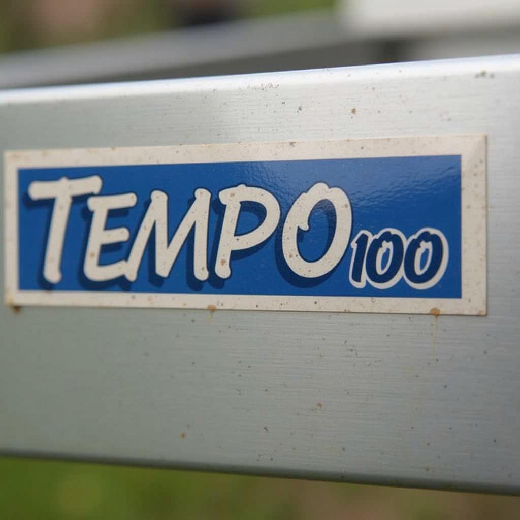 Tempo 100 Plakette am PKW Anhänger