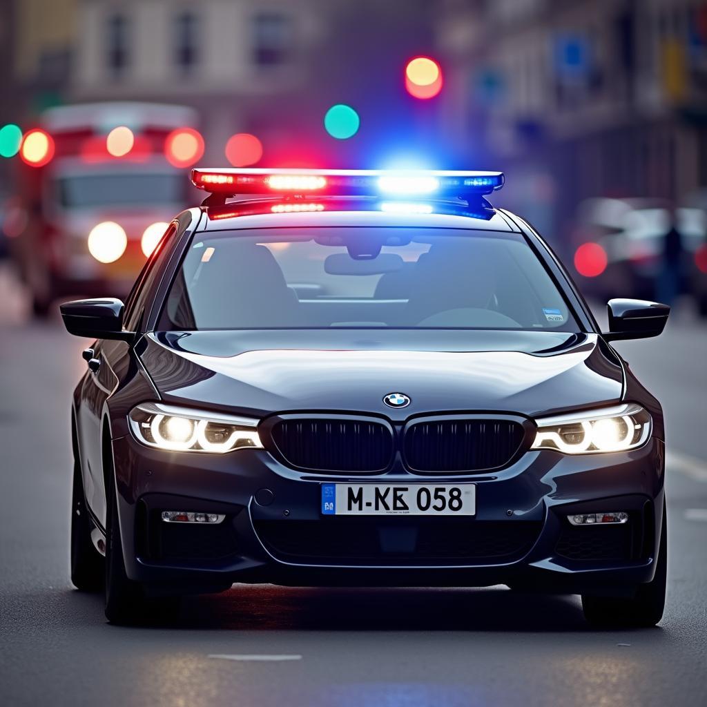 Polizei BMW im Einsatz