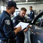 Zusammenarbeit zwischen Polizei und Kfz-Werkstatt