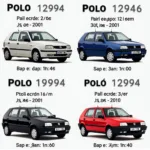 Polo 6N Modellvarianten nach Baujahr