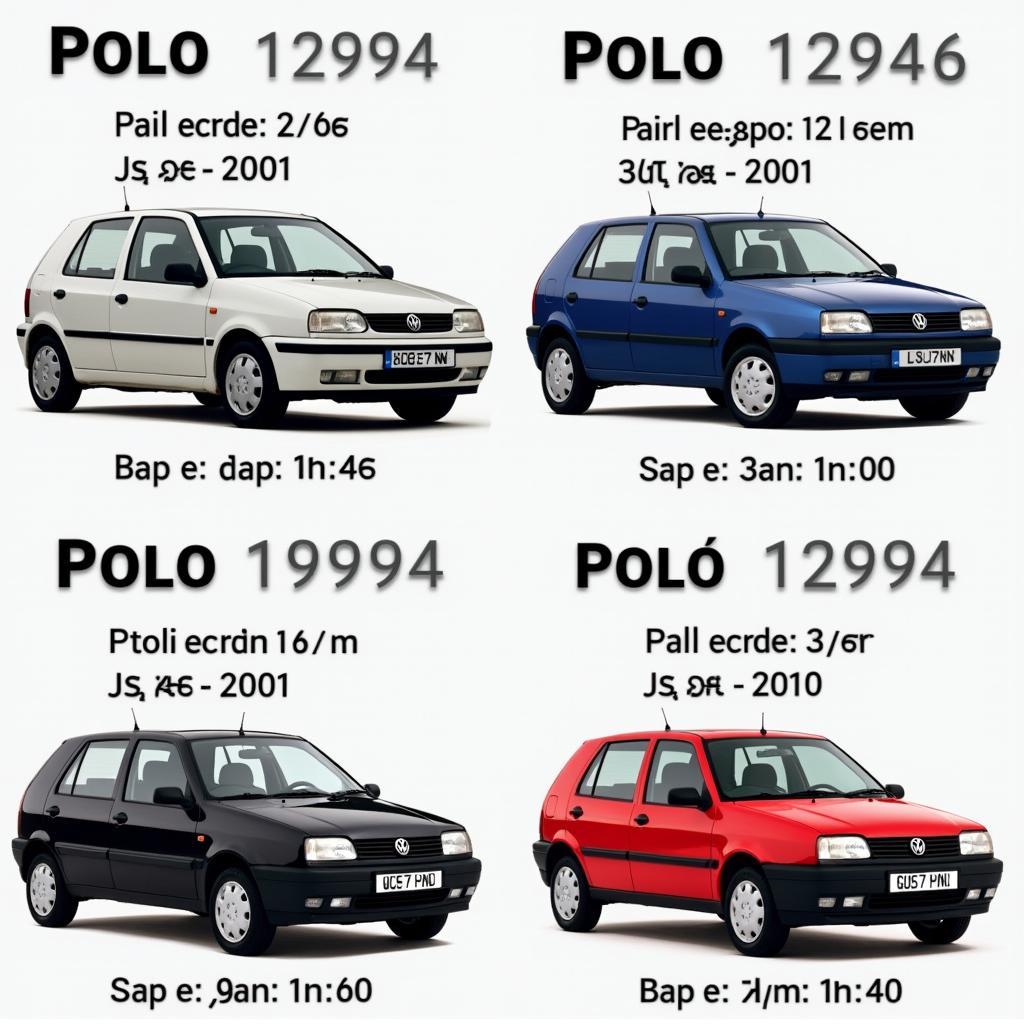 Polo 6N Modellvarianten nach Baujahr