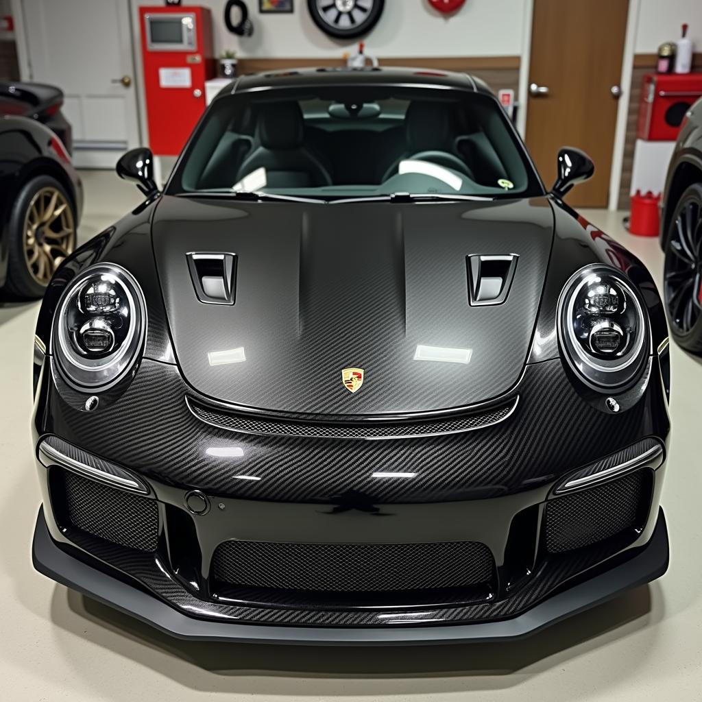 Porsche 911 mit Carbon-Optik Folierung