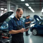 Priorität in der Autowerkstatt