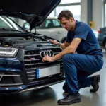 Inspektion eines gebrauchten Audi Q7