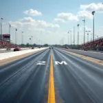 Quarter Mile Rennstrecke im Drag Racing