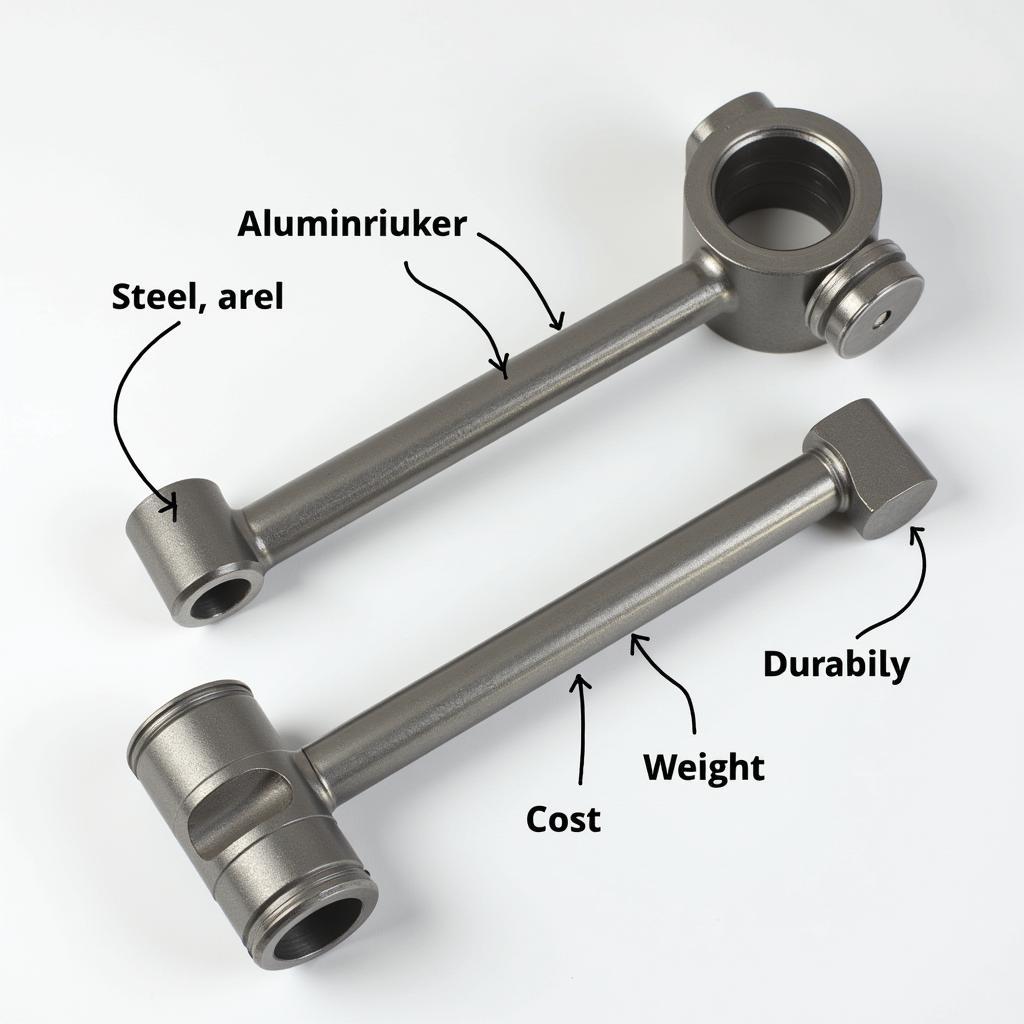 Querlenker aus Stahl und Aluminium