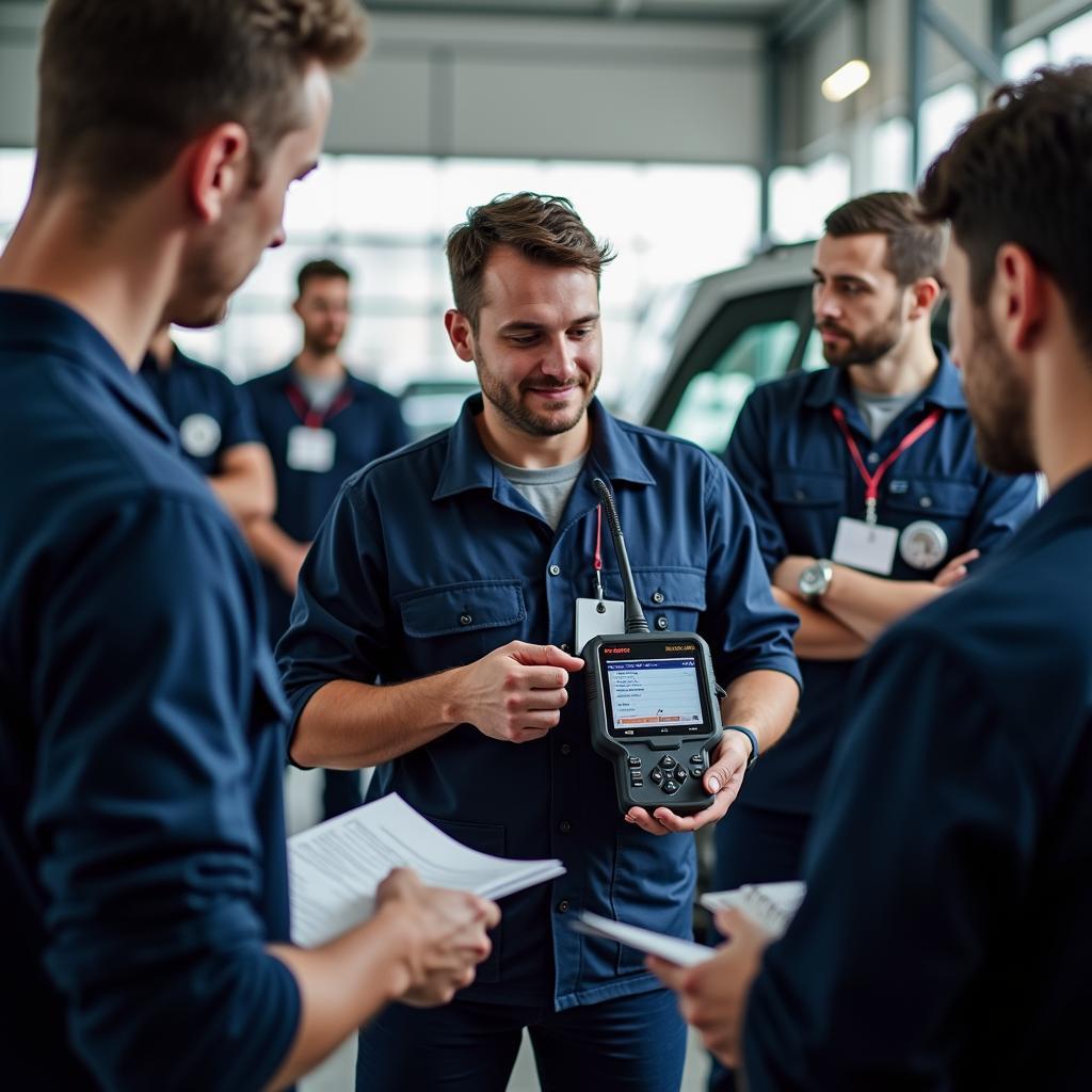 Mechanic in a Radio B3 training course