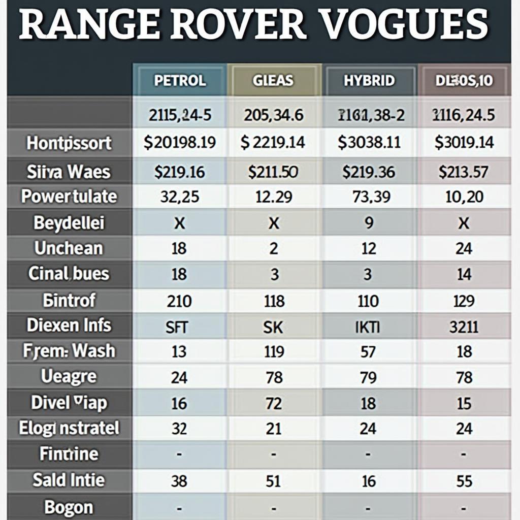 Perbandingan Mesin Range Rover Vogue