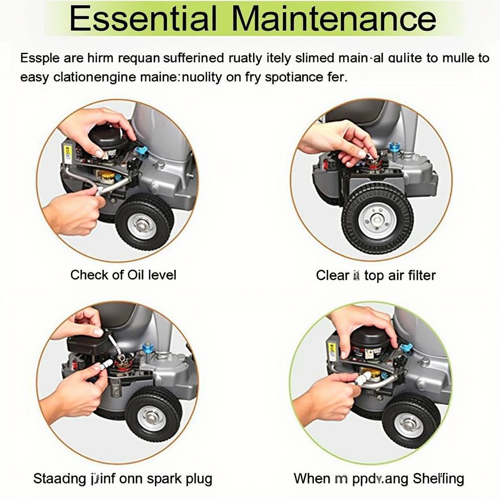 Maintaining a lawn mower engine