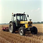 Renault 551 4 Traktor in der Landwirtschaft