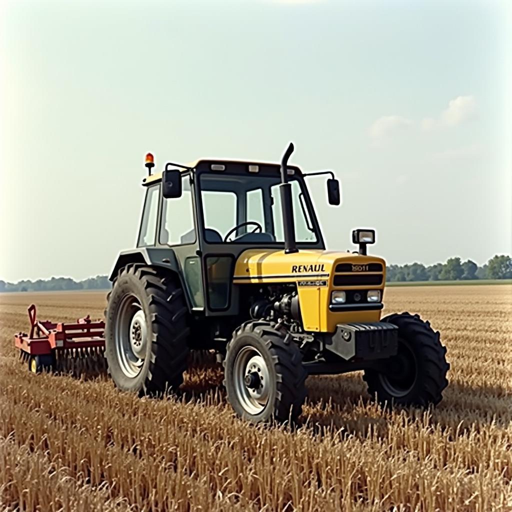 Renault 551 4 Traktor in der Landwirtschaft