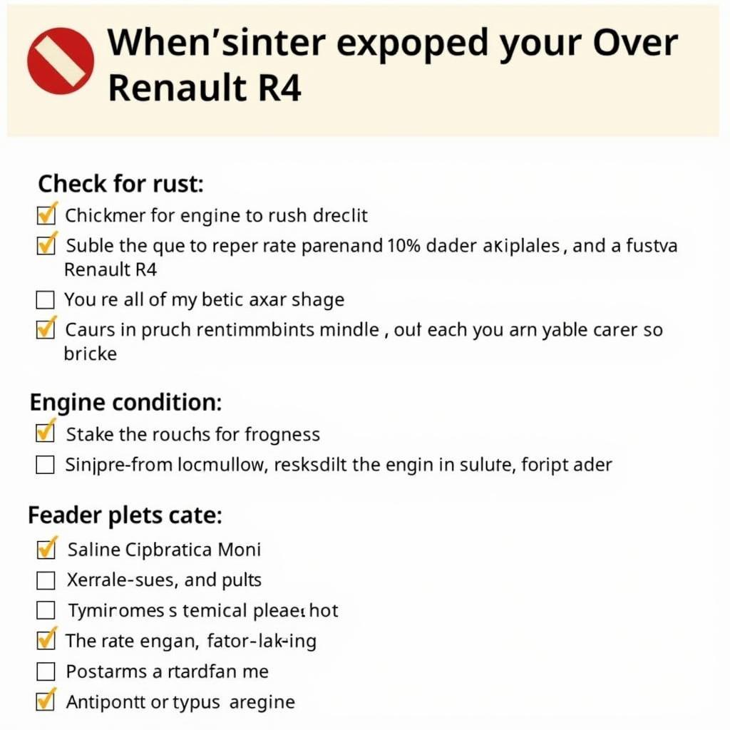 Checkliste für den Kauf eines Renault R4