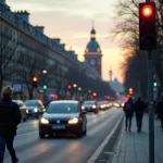 Gefährliche Situation bei einem Rotlichtverstoß in Berlin