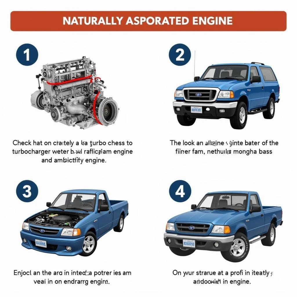 Identifying a naturally aspirated engine in a car, view of the engine bay