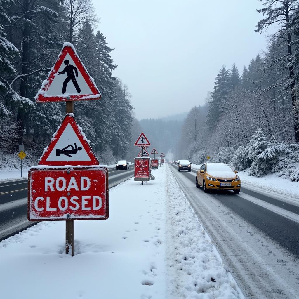 Schwarzwaldhochstraße Wintersperrung