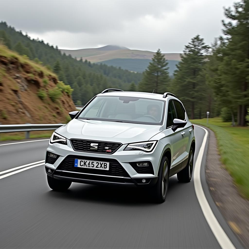 Seat Ateca FR 2023 meistert verschiedene Fahrbedingungen