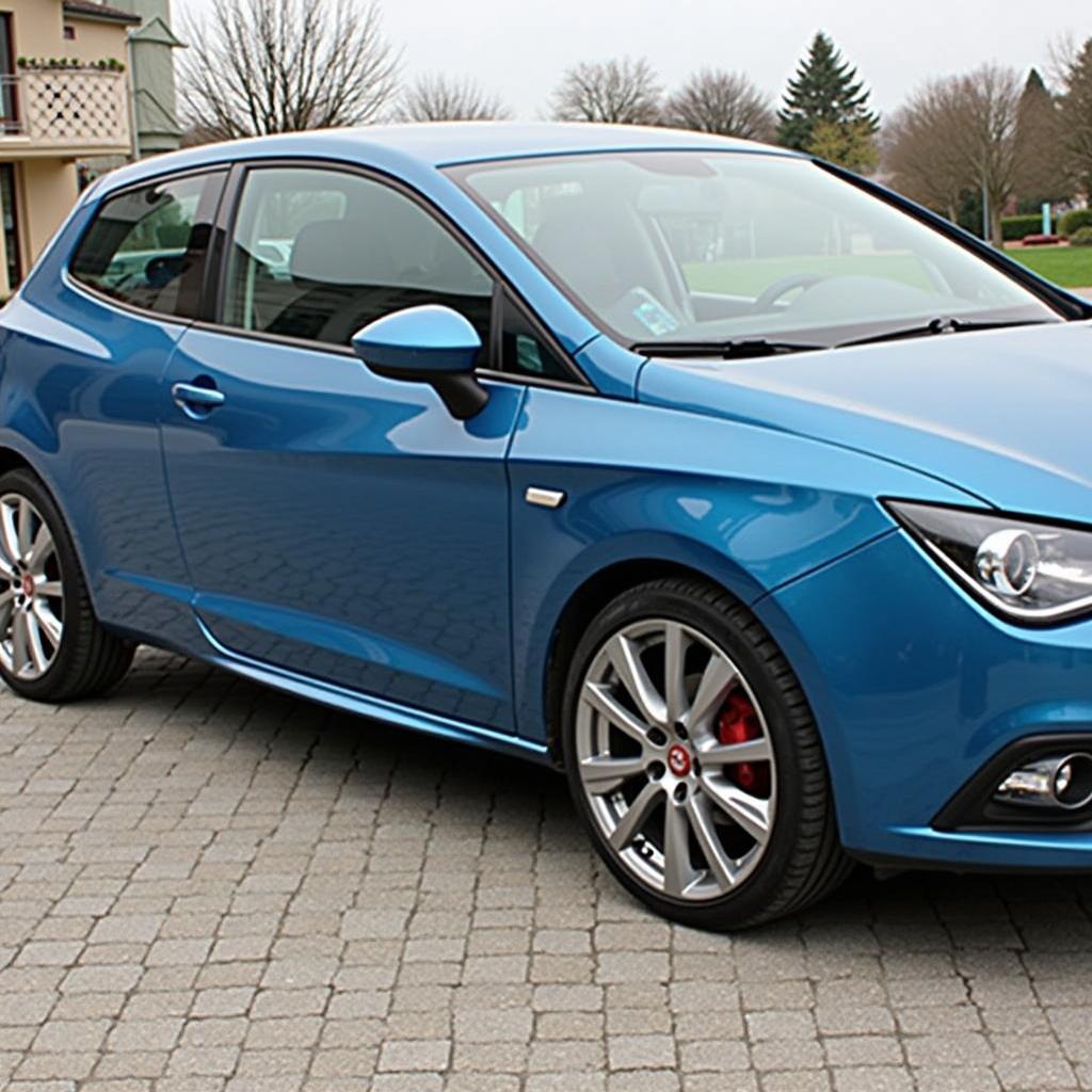 Seat Ibiza mit montierten 17 Zoll Felgen