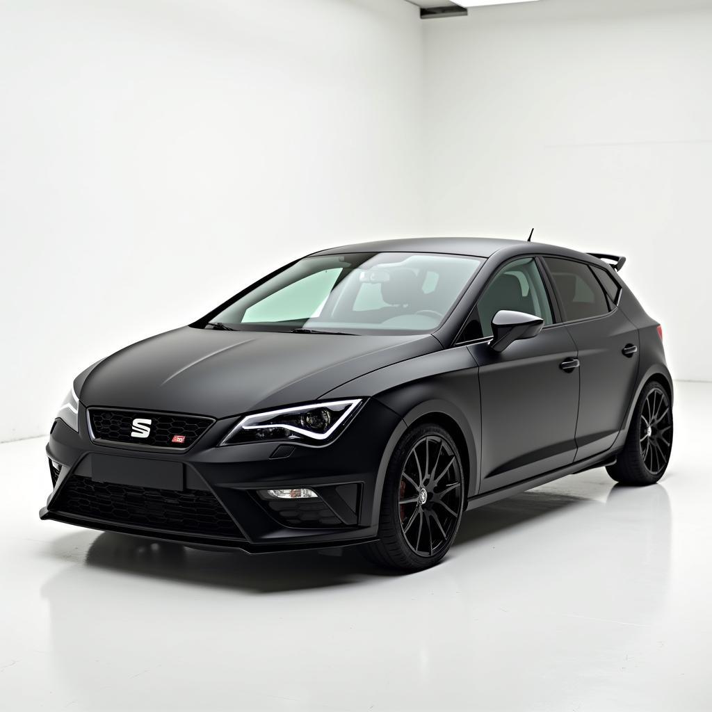 Seat Leon Folierung in Matt Schwarz