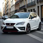 Seat Leon FR in Weiß: Dynamisch und elegant.