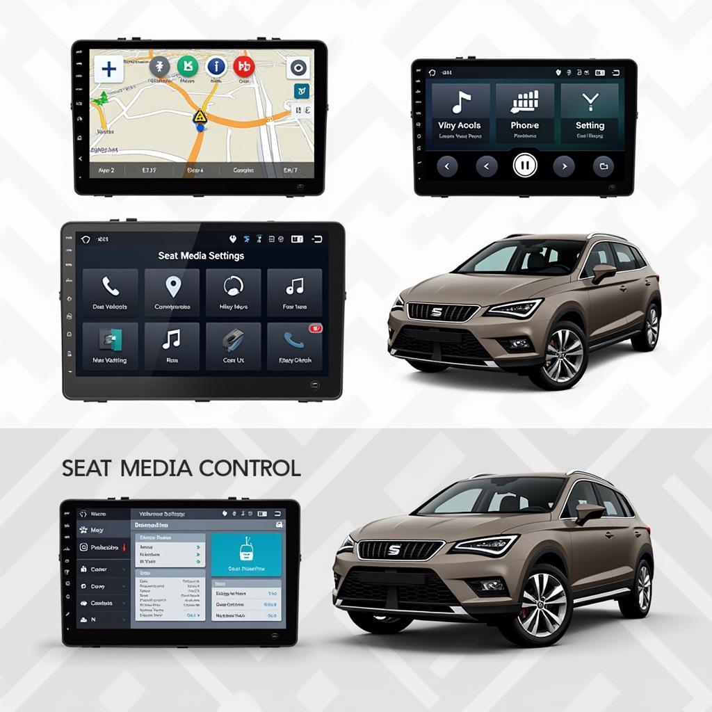 Funktionen des Seat Media Control Systems