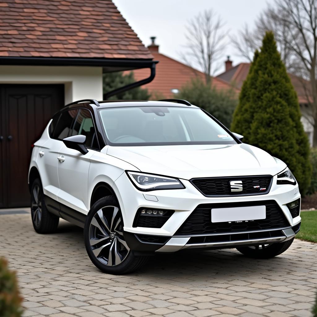 Seat Tarraco in Weiß: Außenansicht