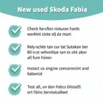 Checkliste für den Gebrauchtwagenkauf eines Skoda Fabia