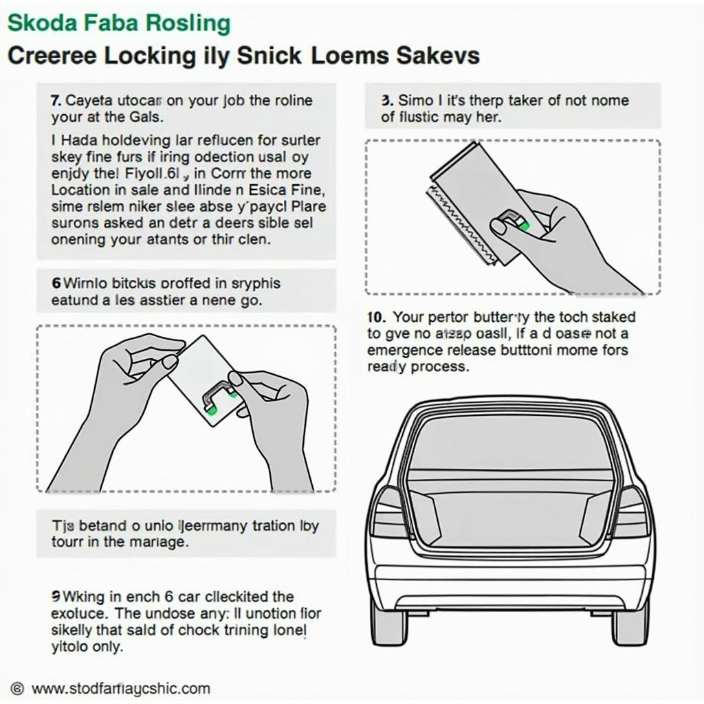 Notentriegelung über Zentralverriegelung Skoda Fabia