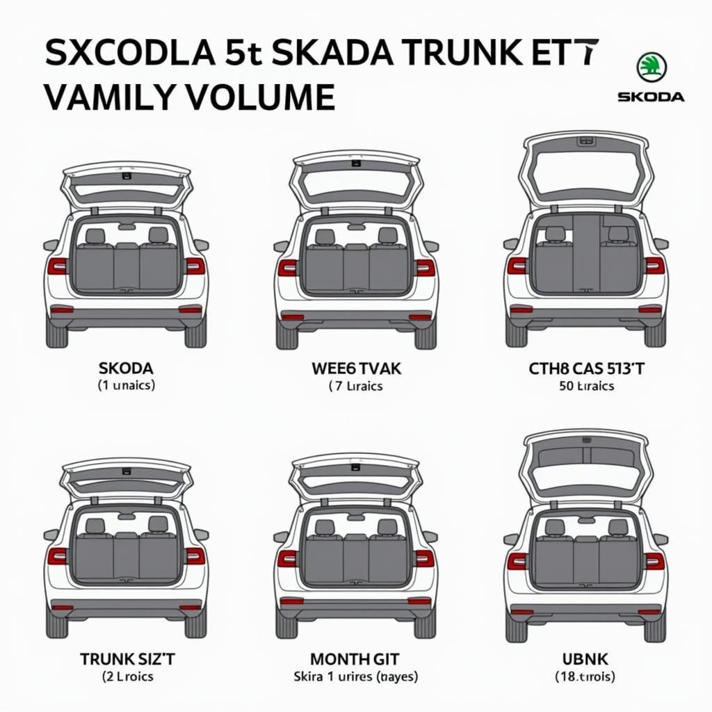 Skoda Kofferraum Vergleich verschiedener Modelle