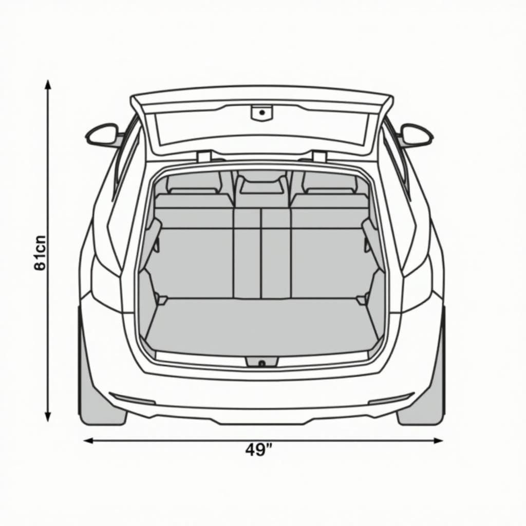 Skoda Rapid Spaceback Kofferraum Masse