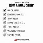 SLK Reise Checkliste