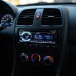 Sony Radio und CD-Player im Auto eingebaut