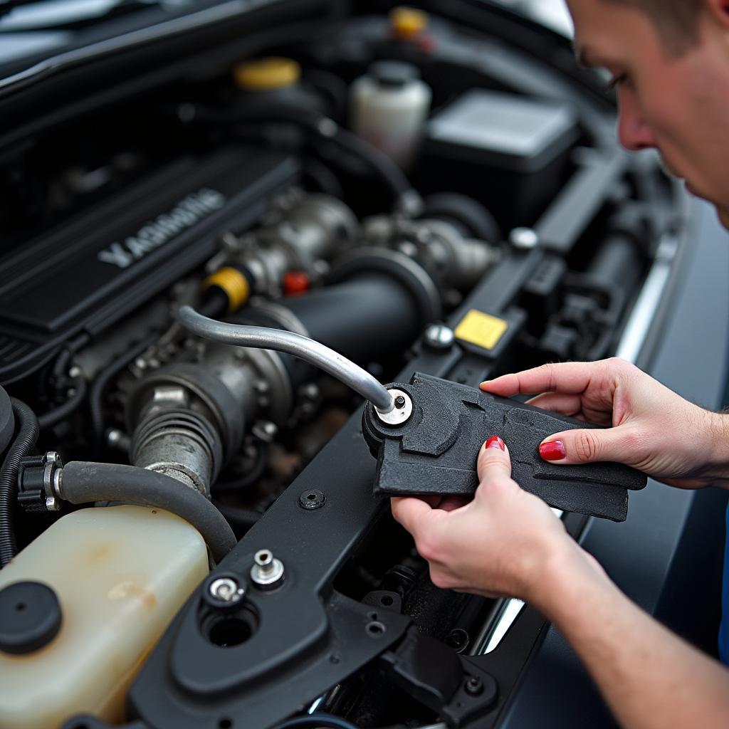 Spezialwerkzeug für die Reparatur von Hosenträgern