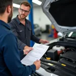 Auto in Werkstatt mit Vollmacht