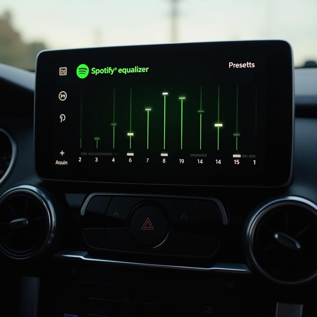 Spotify Equalizer Einstellungen im Auto