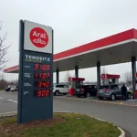 Aktuelle Spritpreise an einer Aral Tankstelle in Luxemburg