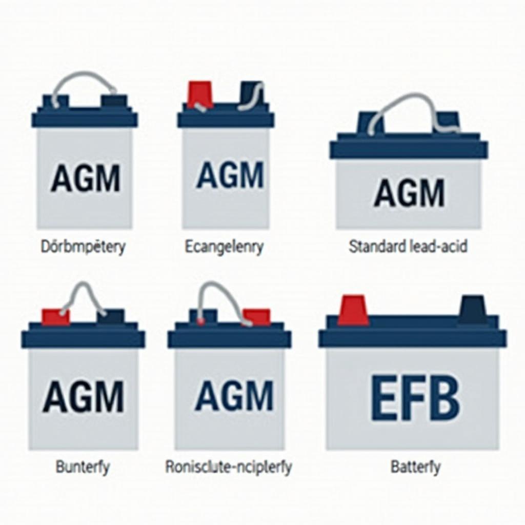 Différents types de batteries de démarrage