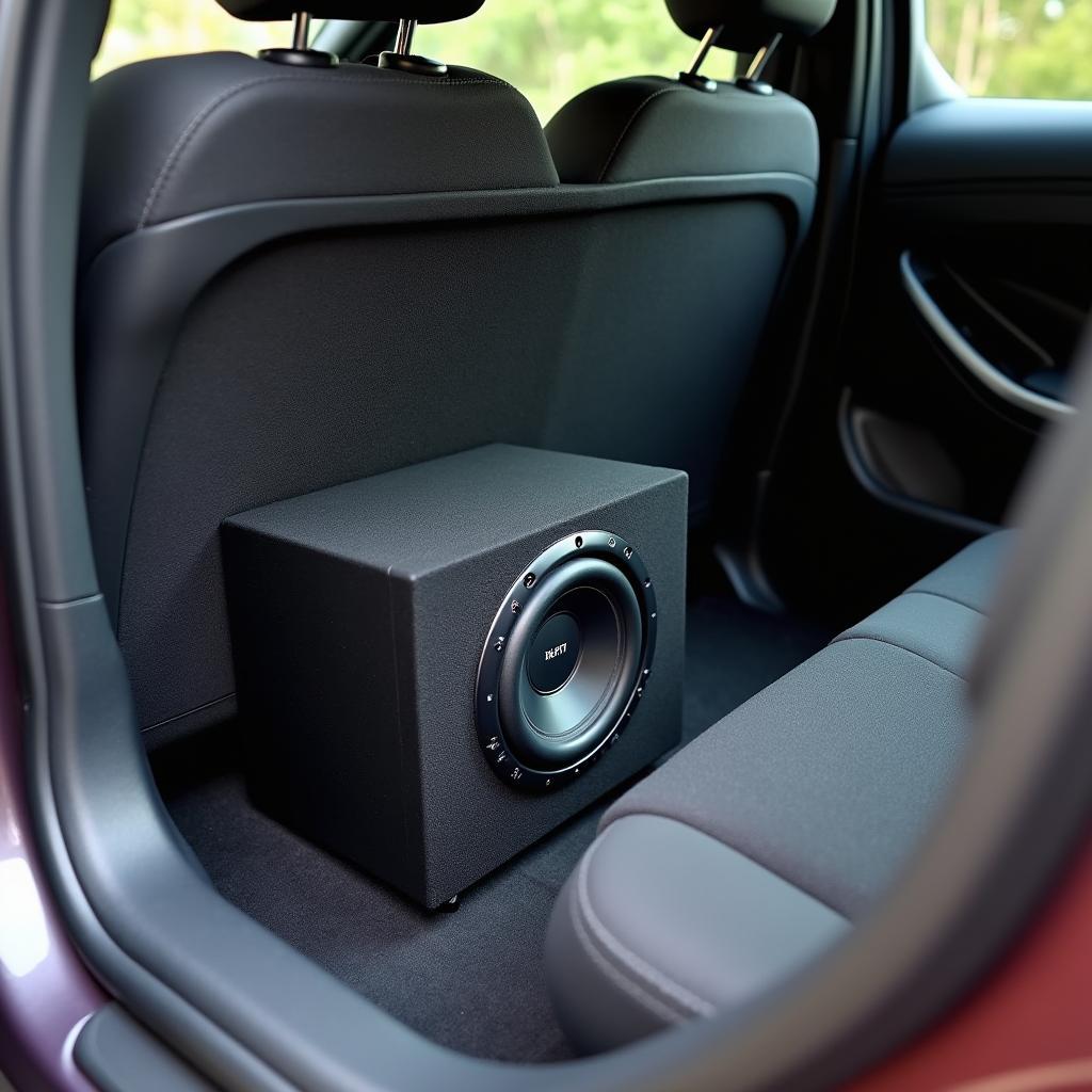 Platzsparender Subwoofer im Kleinwagen