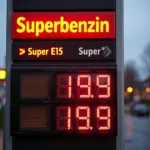 Superbenzin Preise an der Tankstelle