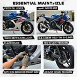 Suzuki GSXR 600 Wartung: Ein detaillierter Blick auf die wichtigsten Wartungsschritte.