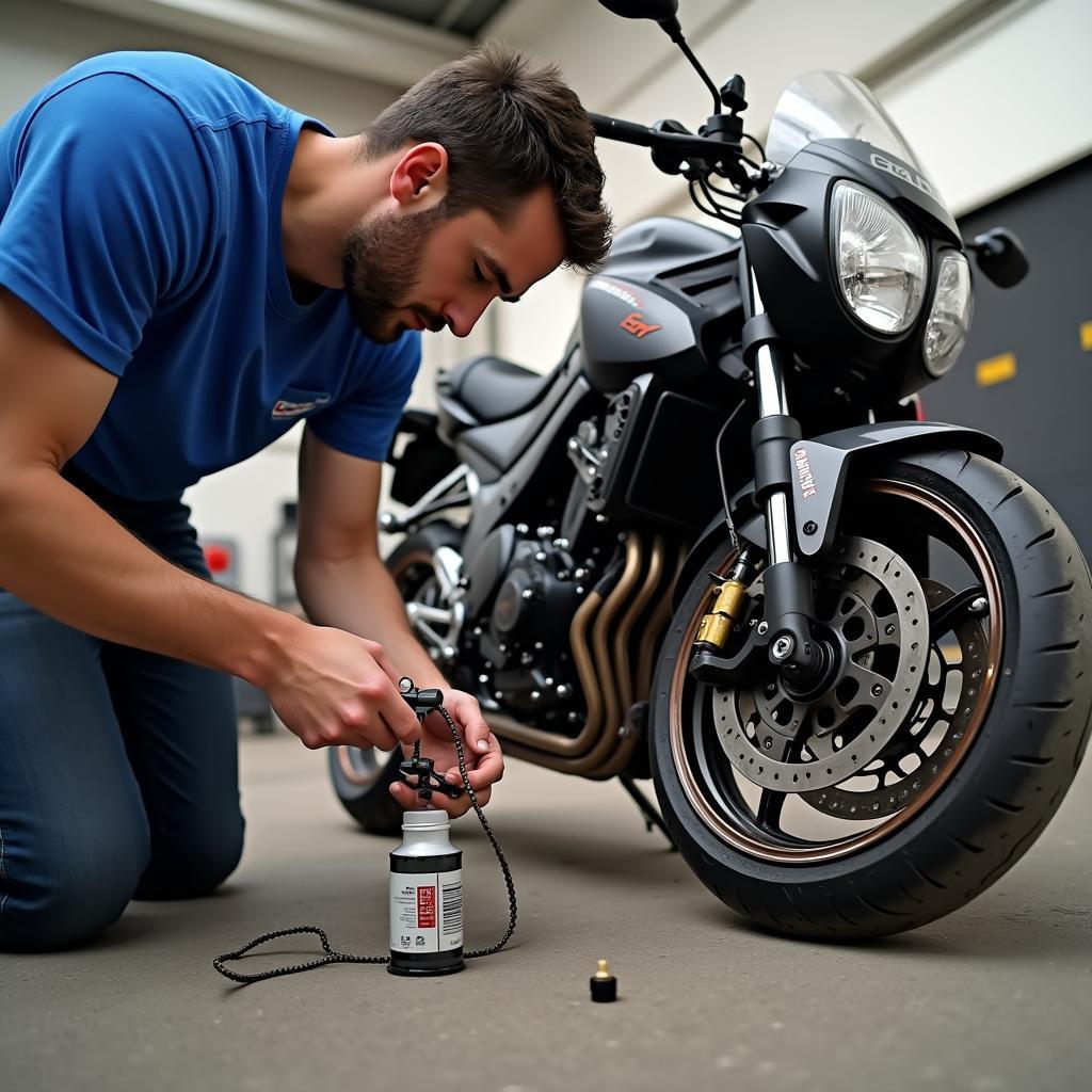 Selbstwartung an der Suzuki SV 1000S